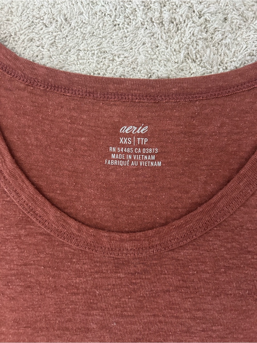 Sleeveless Rust Knit Tank Dress from aerie